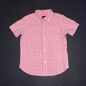 Gap kids little girls plaid button down shirt